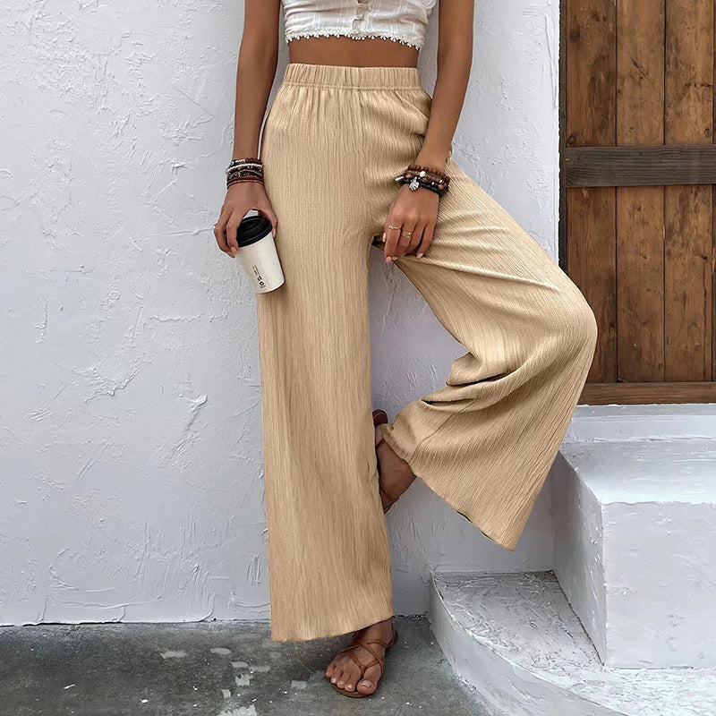 WW | Elegante Luftige Sommerhosen Damen Mit Weitem Bein