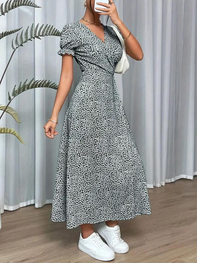 WW | Elegante Casual Wickel-Maxi-Kleid