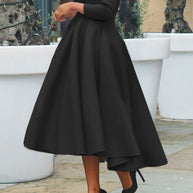3/4-Ärmel Swing-Kleid