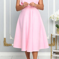 WW | One Shoulder Midi Kleid Elegante A-linie Passform Skulpturierte Details Festliche Kleidung