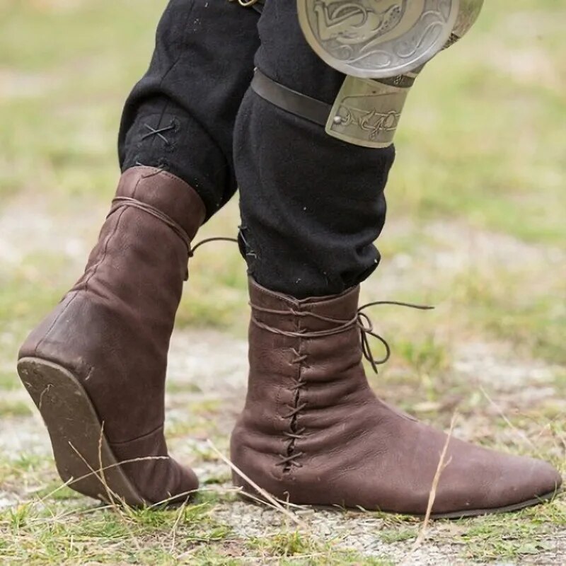 WW | Mittelalterliche Lederstiefel Für Männer