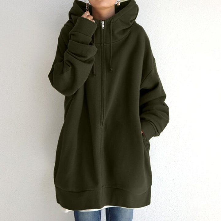 W&W Mode | Kuscheliger Winter Pullover Hoodie in Übergröße