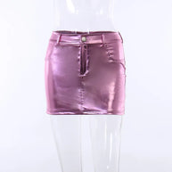 W&W - Leuchtender Minirock im Metallic-Look