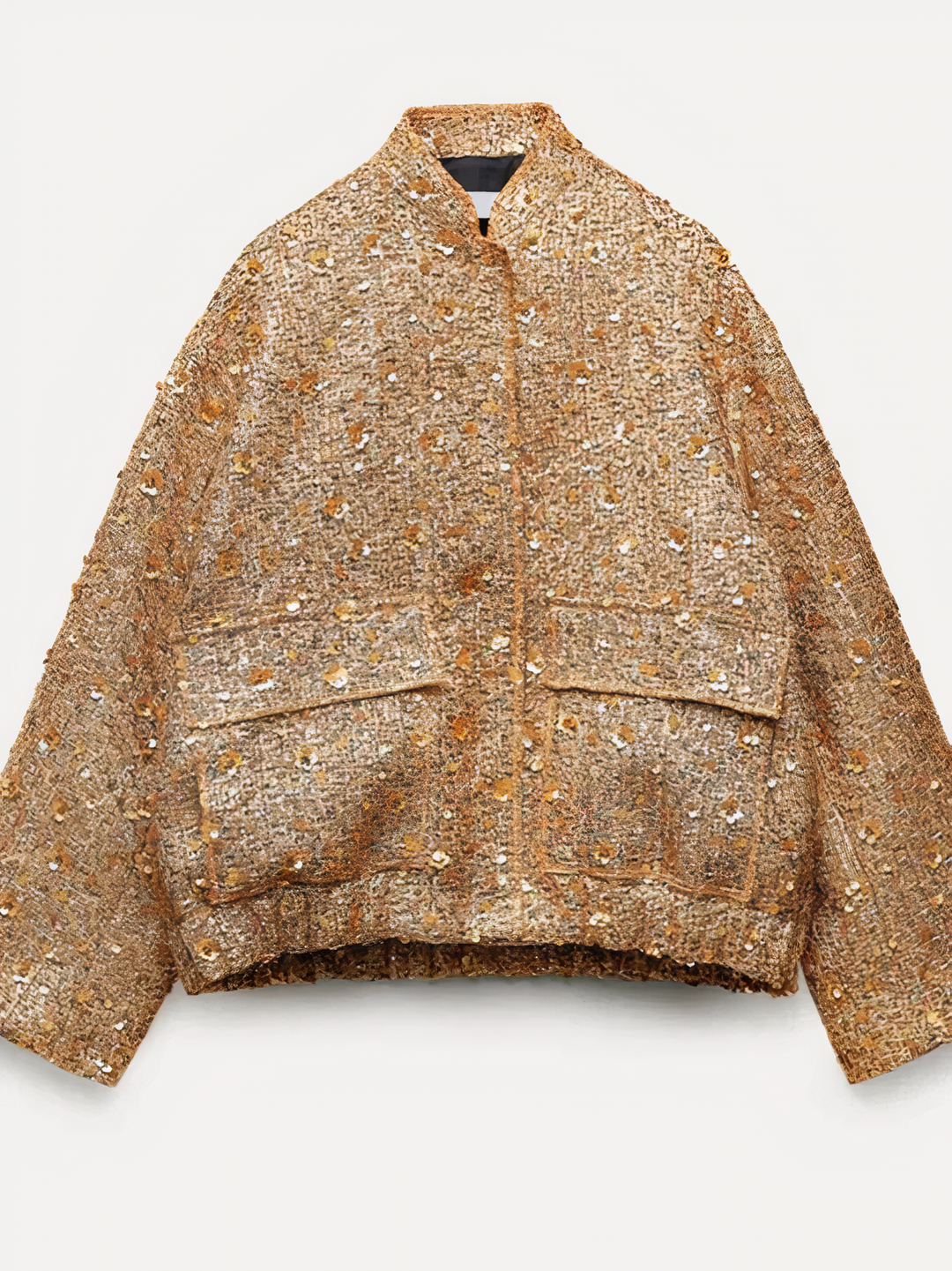 W&W Mode | Goldfarbene Pailletten-Jacke