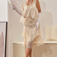 WW | Charleston Pailletten Hapsut Kleid