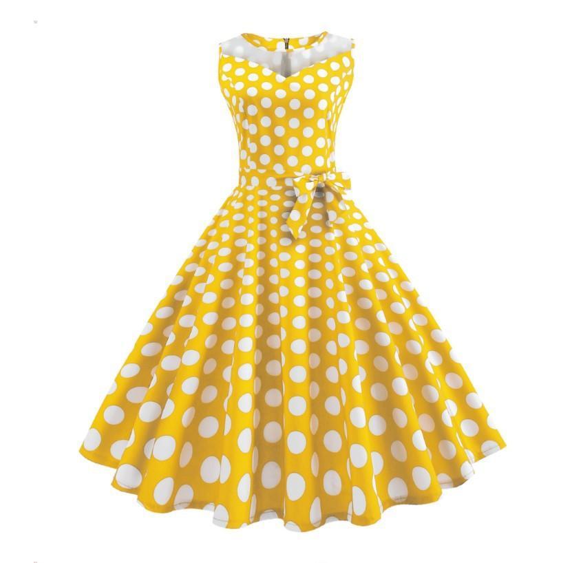 WW | Pop Trends Punkt Druck Kleid