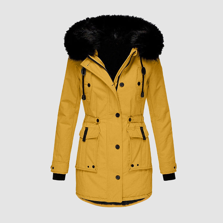 W&W Mode - Wasserdichte Winterjacke mit Kapuze für Damen