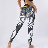 WW | Schweißabsorbierende, Bedruckte Sportleggings