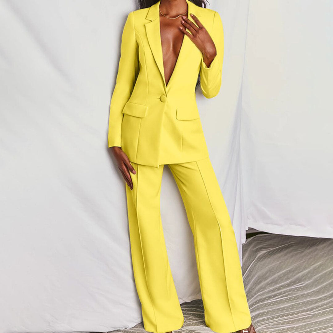 W&W Mode -  Elegantes Blazer- und Hosenset