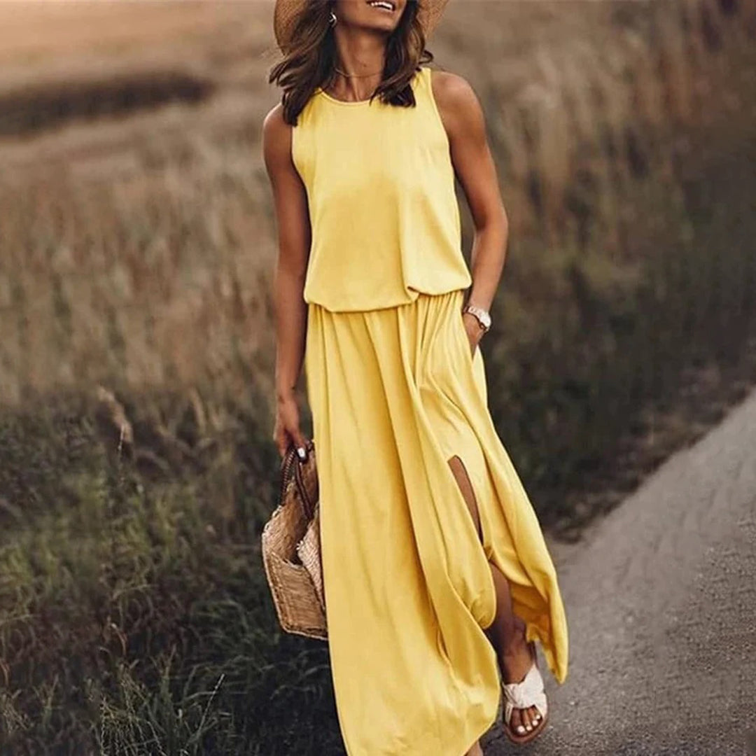 W&W Mode - Lässiges Sommerkleid mit Schlitz