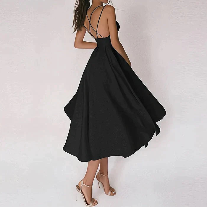 WW | Elegantes Kleid mit V-Ausschnitt Schöner Stil