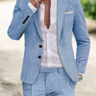 WW | Stilvolles Leinen Herrenanzug