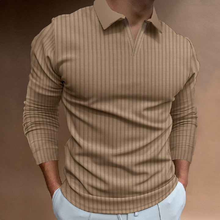 W&W Mode - Lässiger Herrenpullover mit V-Ausschnitt