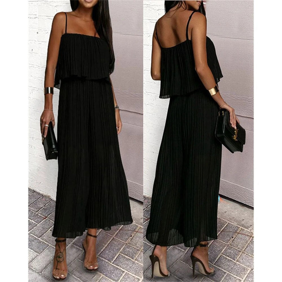 WW | Eleganter Plissee Einteiler