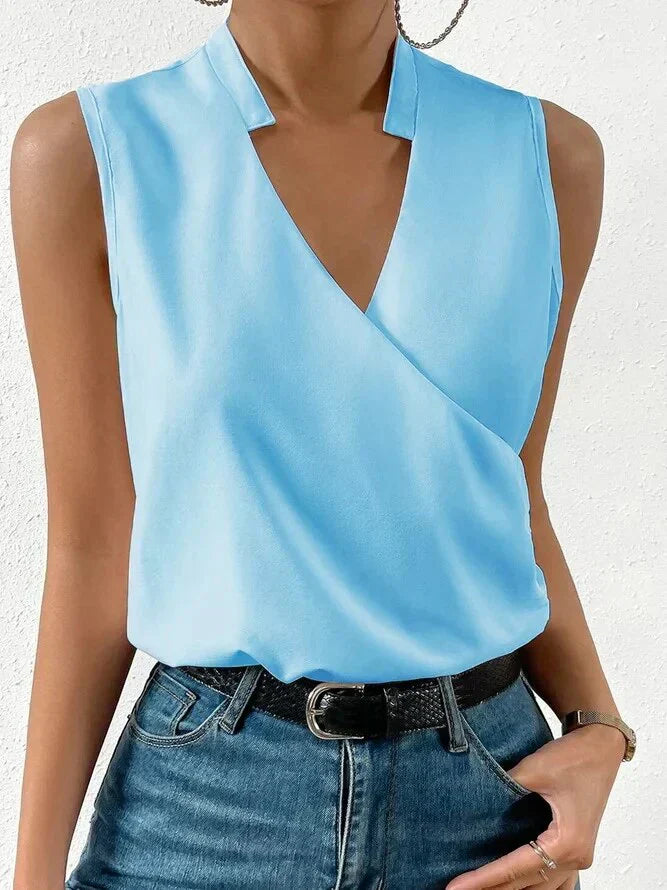 WW | Schicke Ärmellose Bluse für Frauen