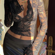 WW | Frühlings Spitzenoberteil