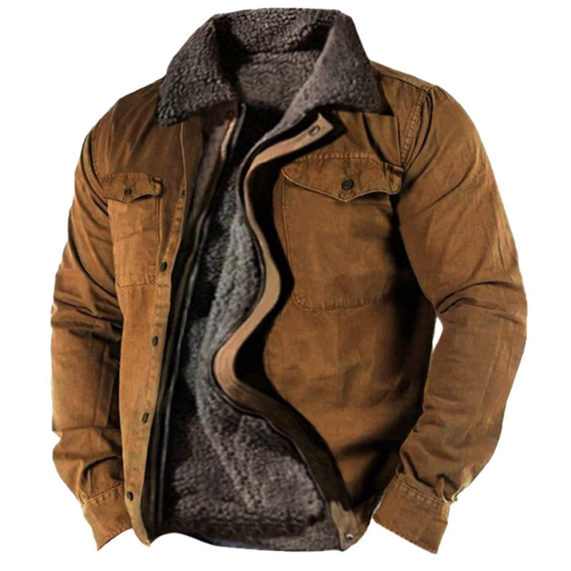 W&W Mode | Warme Winterjacke Mit Pelzfutter Für Männer