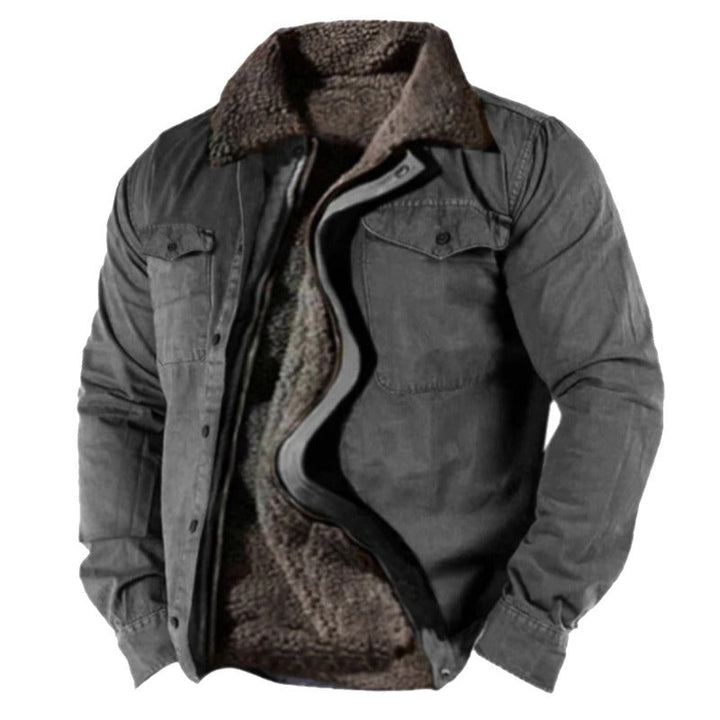 W&W Mode | Warme Winterjacke Mit Pelzfutter Für Männer