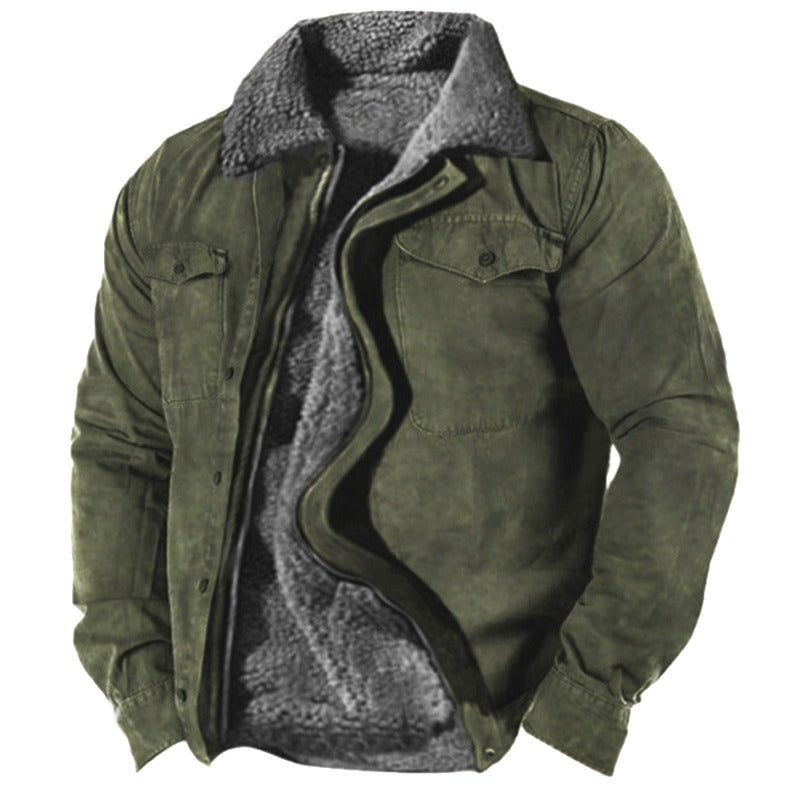 W&W Mode | Warme Winterjacke Mit Pelzfutter Für Männer