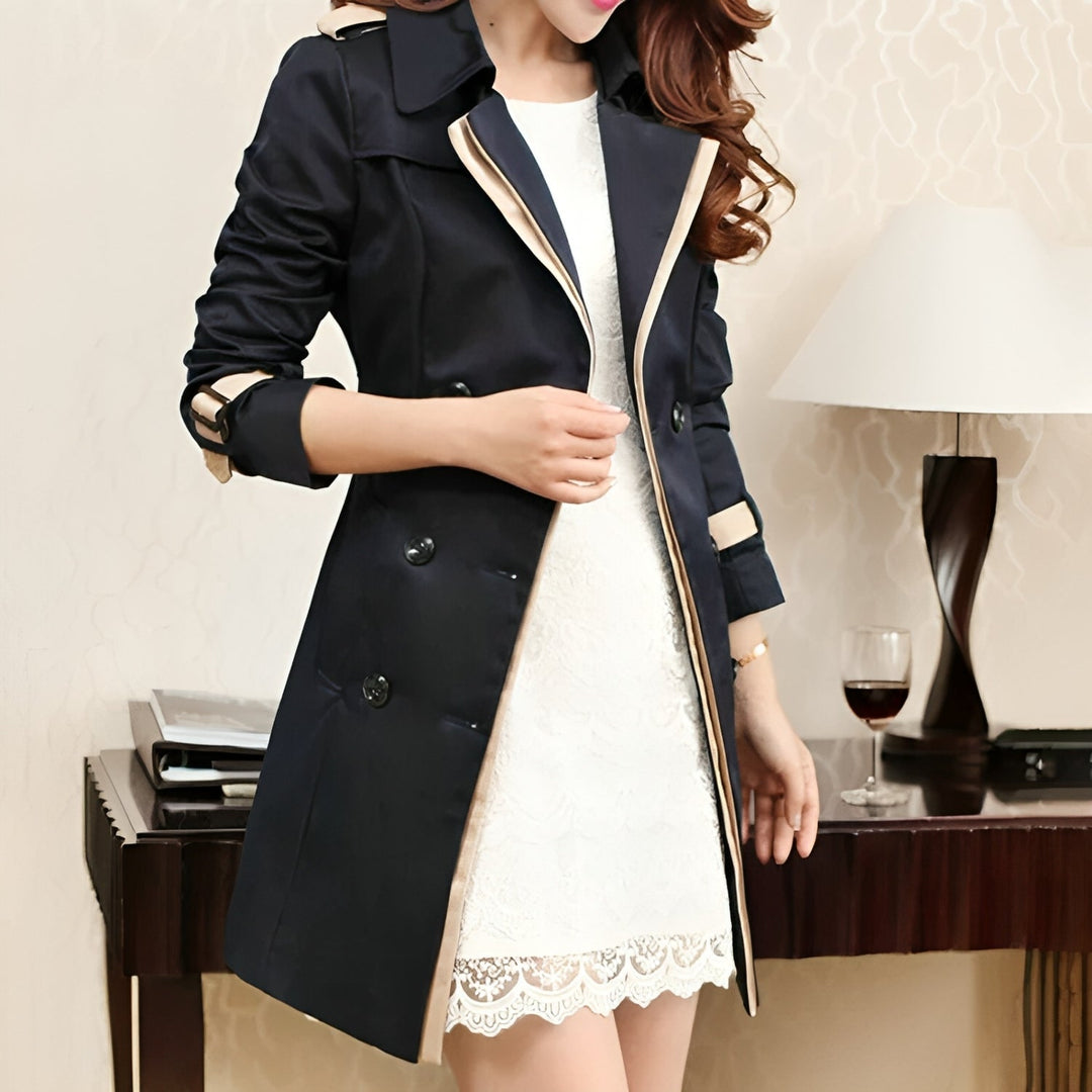 W&W Mode | Eleganter Doppelreihiger Windbreaker Trenchcoat