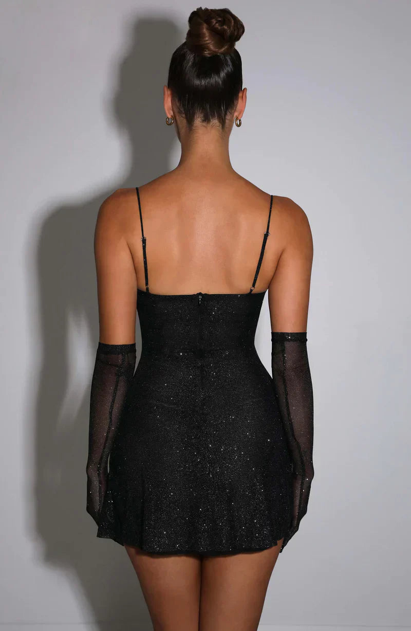 WW | Minikleid Mit Handschuhen Für Frauen