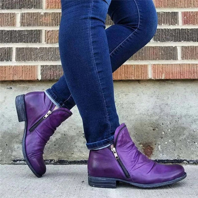 WW | Reißverschluss-Ankle Boots für Damen – Stilvoll & Bequem