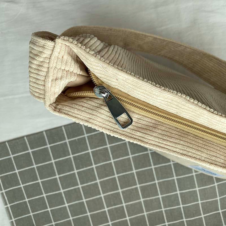 W&W Mode | Weite Corduroy Schultertasche