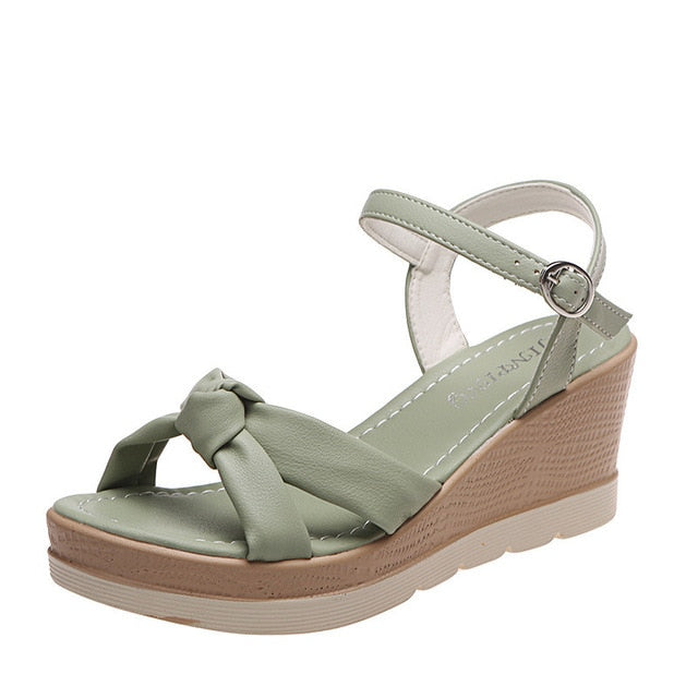 WW | Elegante Sandalen mit geknoteten Riemen für Damen