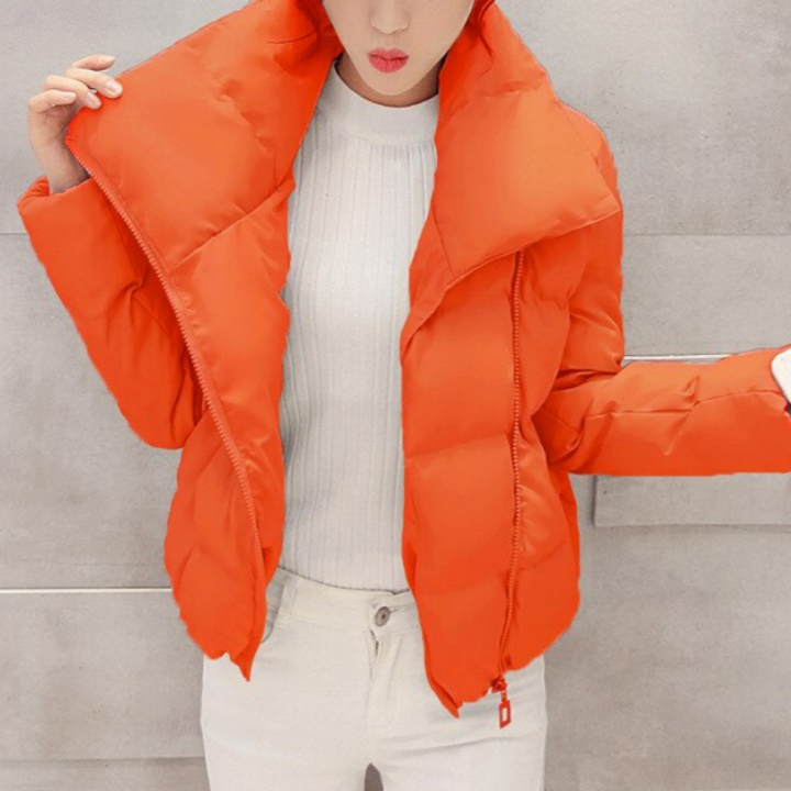W&W Mode | Damen Winterjacke mit asymmetrischem Kragen