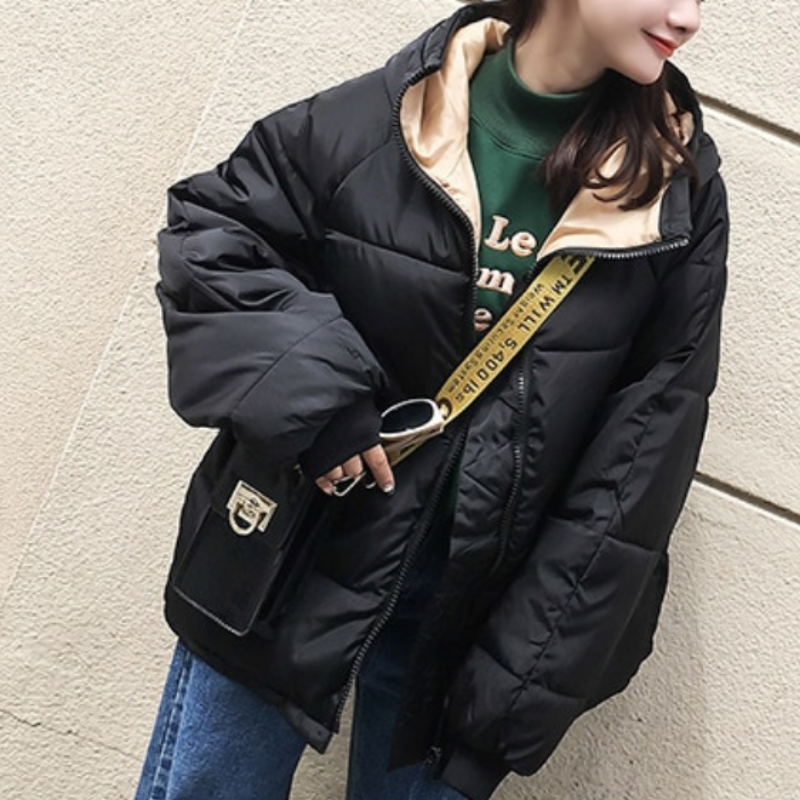 WW | Damen Winterjacke mit Kontrastfutter