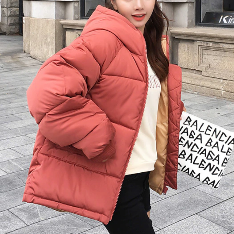 WW | Damen Winterjacke mit Kontrastfutter