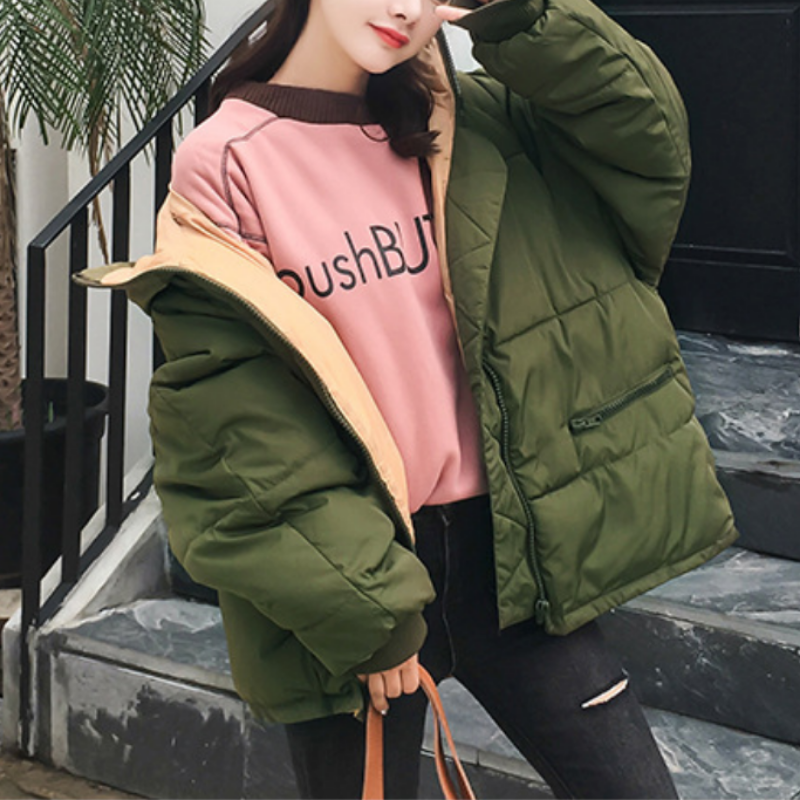 WW | Damen Winterjacke mit Kontrastfutter