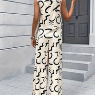 WW | Set Weites Bein Hohe Taille Passendes Set Damenbekleidung