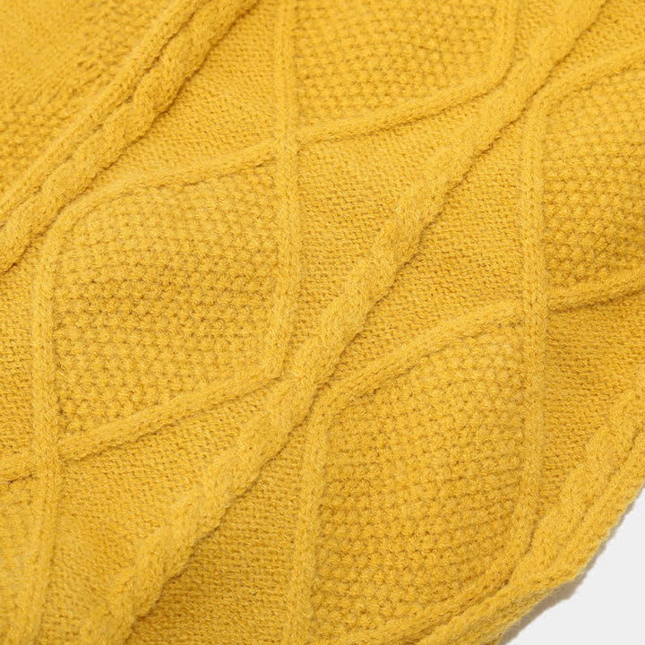 W&W Mode | 3-teiliges gestricktes Accessoire-Set - stylische Damenmütze, Schal und Handschuhe
