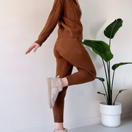 Anja™ - 2-teiliges Set mit Strickjacke und lässigem Jacquard-Pullover