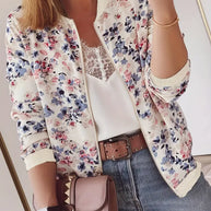 WW | Bomberjacke Mit Blumenmuster