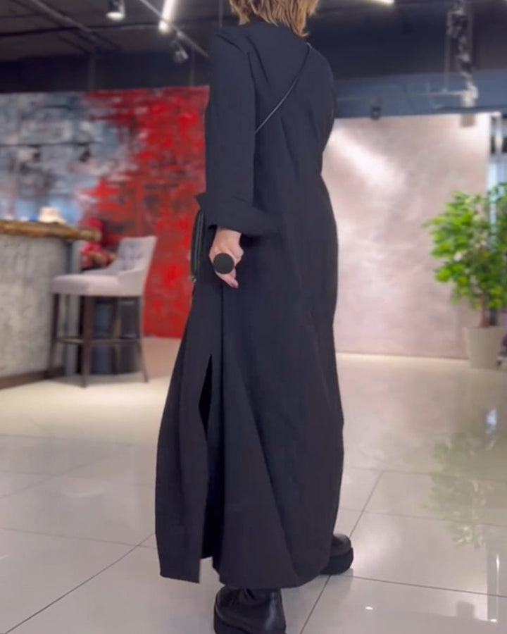 W&W Mode langes Kleid mit Seitenschlitz