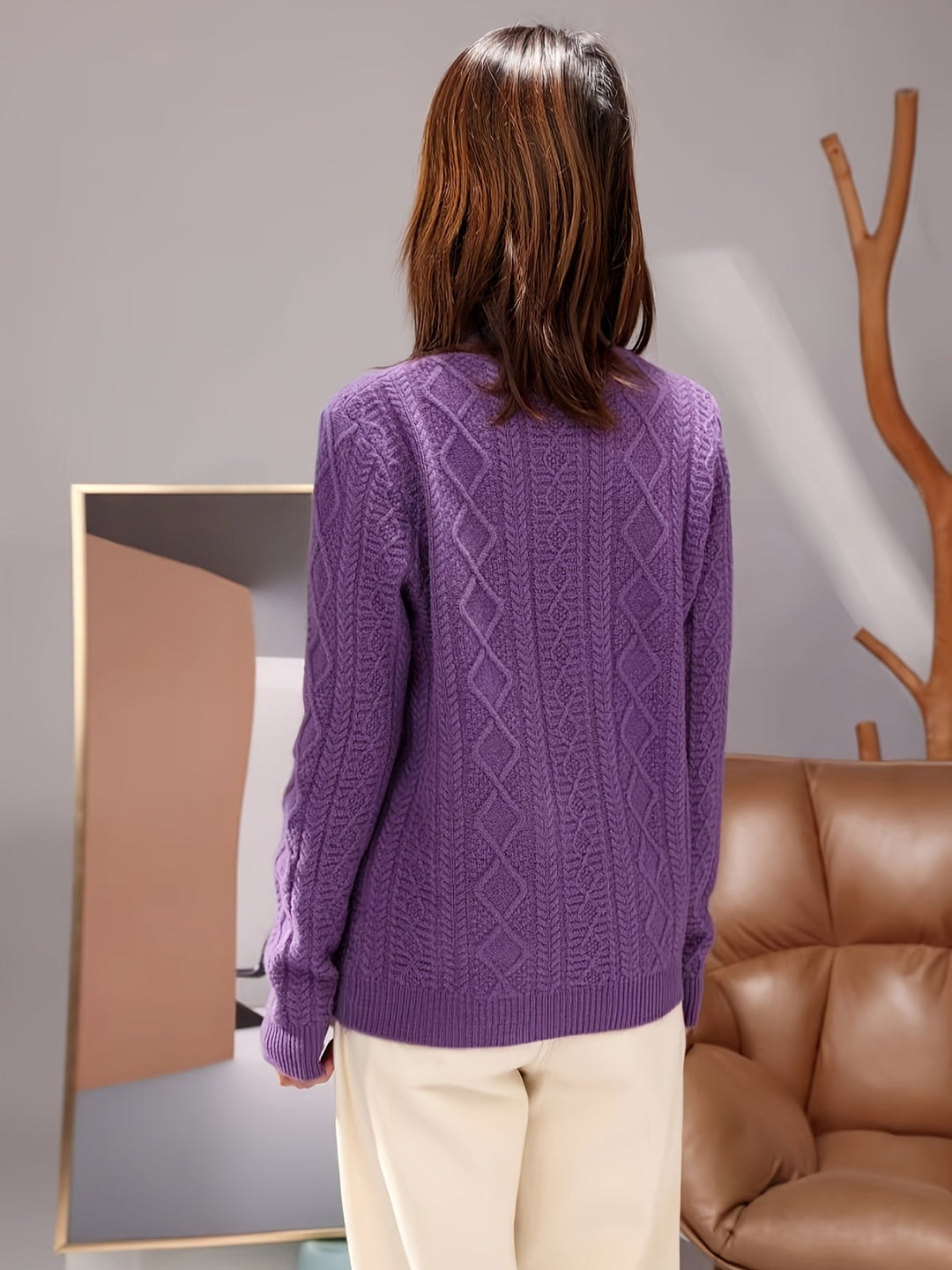 W&W Mode | Bequemer Wollpullover aus Strick