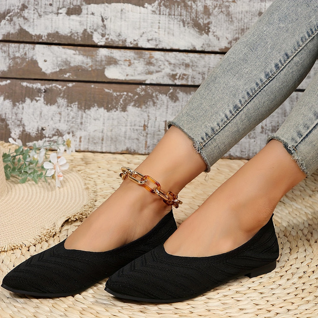 WW | Bequeme Rutschfeste Schuhe mit Spitzer Zehe und Atmungsaktivem Gestaltung