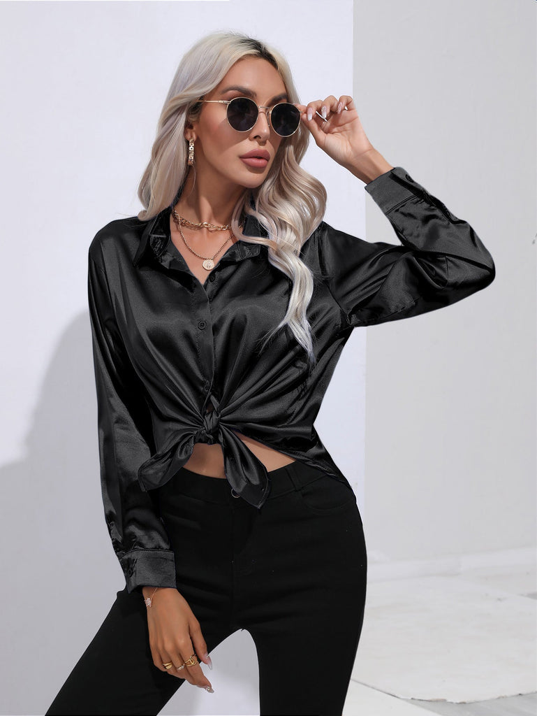 WW | Satin Hemd Für Damen