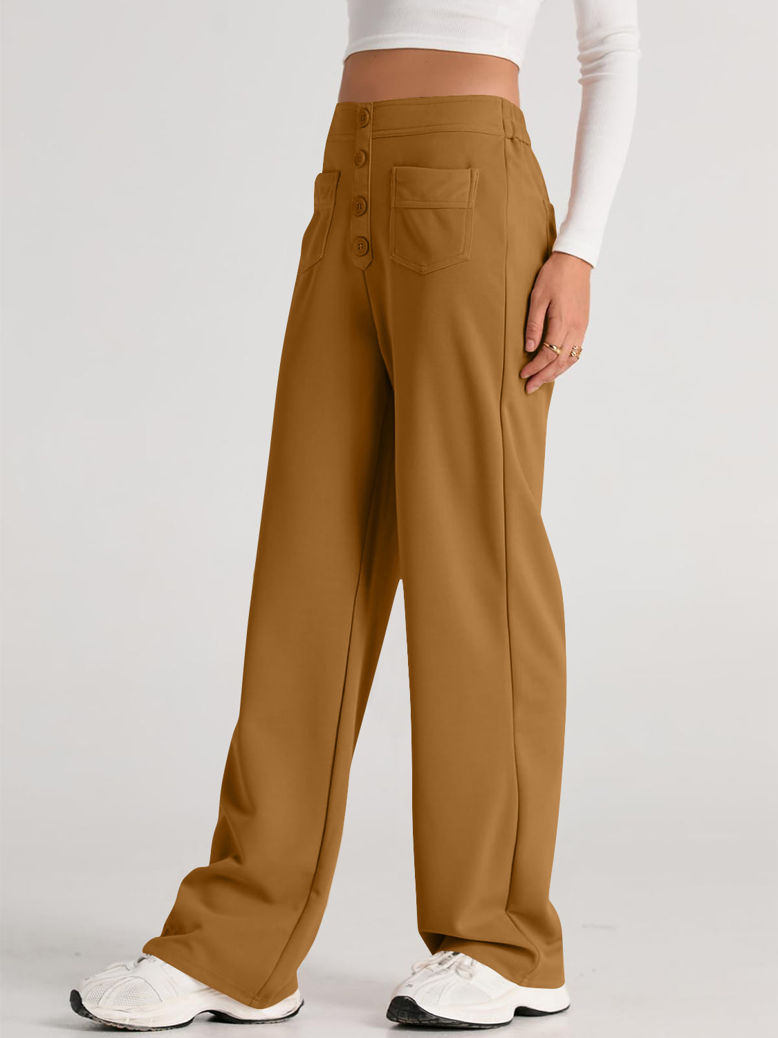 WW | Taille Weite Hose Mit Taschen Elegant Und Komfortabel