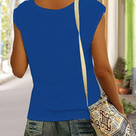 WW | Lässiges, Schlichtes T-Shirt mit V-Ausschnitt