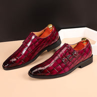 WW | Krokodilleder Elegante Schuhe Mit Dreifacher Schnalle