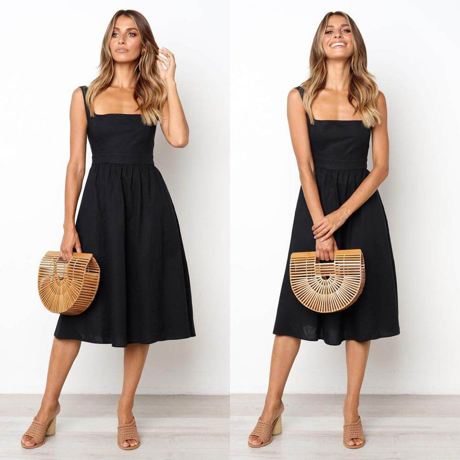 WW | Party Einfarbiges Kleid