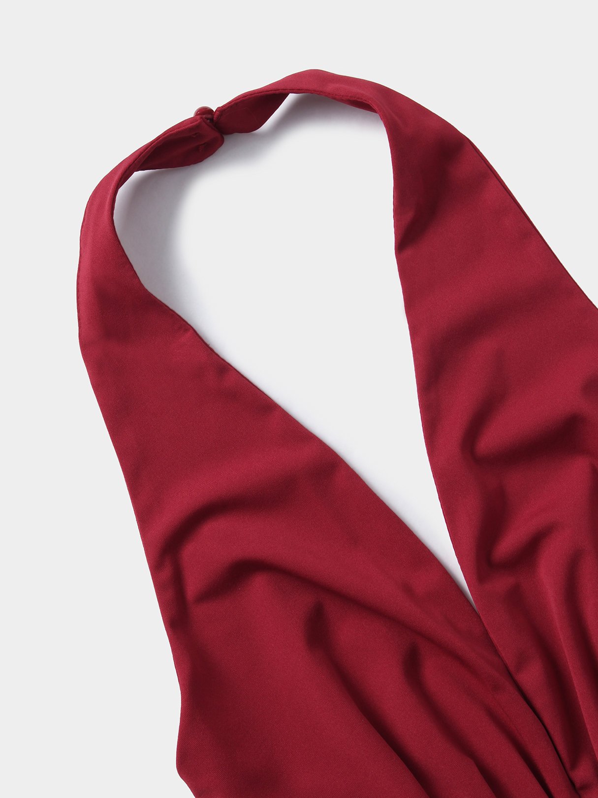 WW | Tiefer V-Ausschnitt Ärmelloser Breiter Bein Jumpsuit