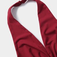 WW | Tiefer V-Ausschnitt Ärmelloser Breiter Bein Jumpsuit