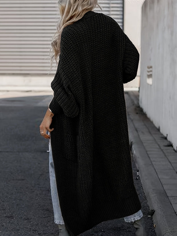 WW Strickcardigan Aus Wolle Mit Taschen Für Damen | Perfekt Für Den Alltag