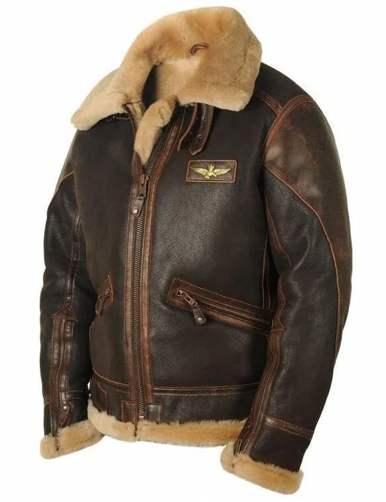 W&W Mode | Vintage Charme: Schafsfell Pilotenjacke
