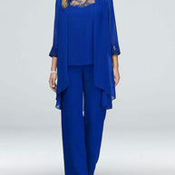 WW | Elegantes Dreiteiliges Strickjacken Set