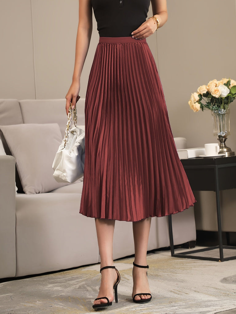 WW | Elegante A-linie Gefalteter Rock